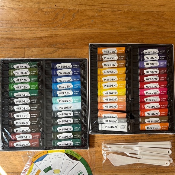 MEEDEN Acrylic Art Set with Easel and Paints - Picture 2 of 9